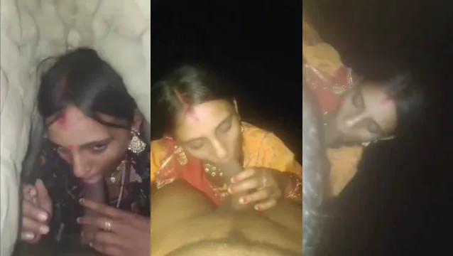 Hot Newlywed Rajasthani Wife Blowjob - Passionate Dick Sucking Leaked MMS
