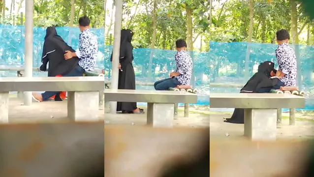 Hijabi GF utomhus avsugning och hårt knulla - Viral Desi läckt sexvideo