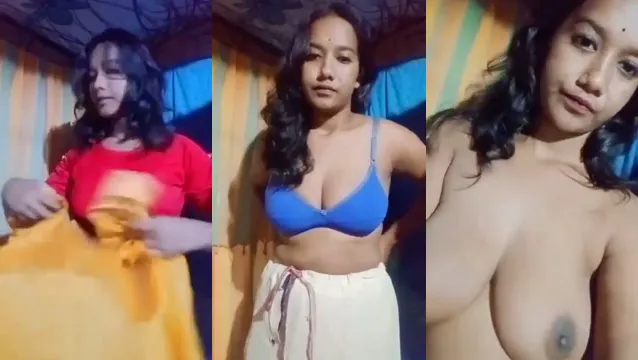 Hot Desi Girl Stripping Saree Nude - Viral Indian MMS Leak