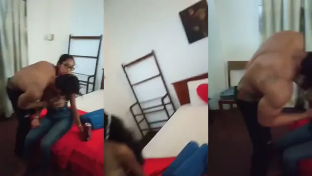 Desi Call Girl Threesome Sex Adventure - Slim Slut Double Teamed and Filmed