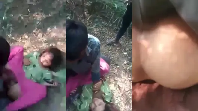 Jungle 3some Sex Adventure - 3 people have sex together in the jungle desiviral.net