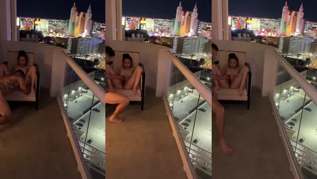 Rich Couple Hotel Balcony Sex - Steamy Outdoor Fucking Video