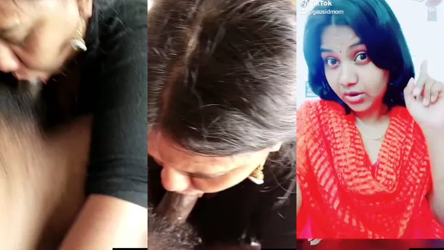 Seksowna tamilska dziewczyna ssie kutasa MMS Leak - gorący lodzik tamilskiej dziewczyny 🔥