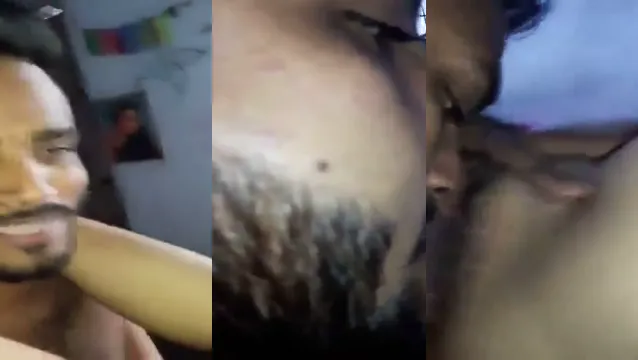 Desi Kız Arkadaşı Kedi BF Tarafından Yaladı - Hint Oral Seks Orgazm