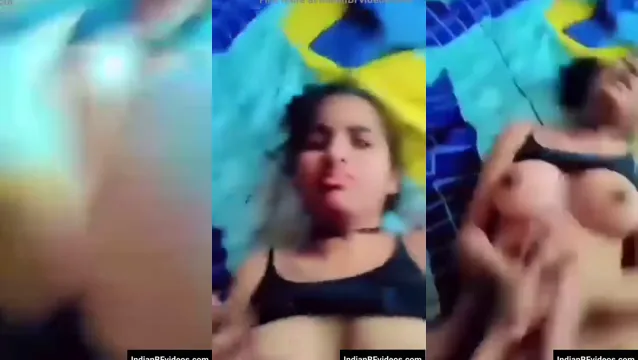 Desi Girlfriend Big Boobs Fucking - Wild Outdoor Sex Video