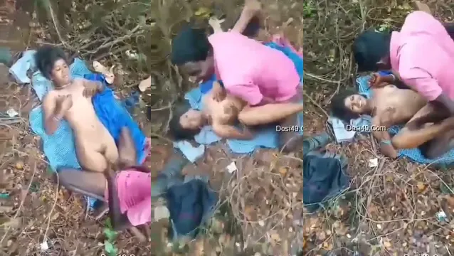 Andhra Village Girl Forest MMS - Nagi seks na świeżym powietrzu z dwoma mężczyznami