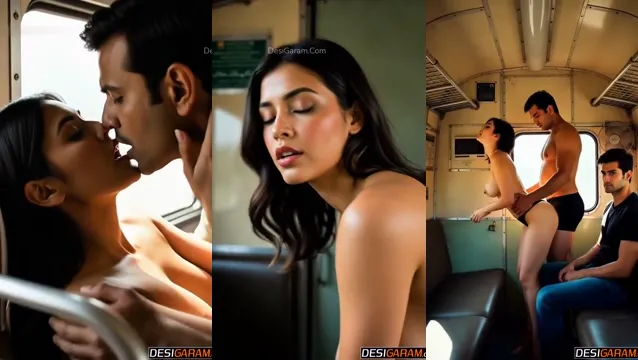 Naughty AI Desi Wives 4K Train - High Speed Crew Gangbang Thrill