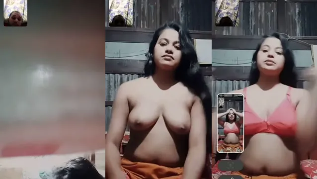 Las tetas de la chica de Desi Village se muestran en una videollamada - Se filtró MMS viral
