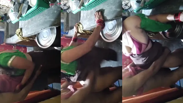 Desi Bhabhi Kitchen Blowjob and Hard Fuck - Leaked Viral Video