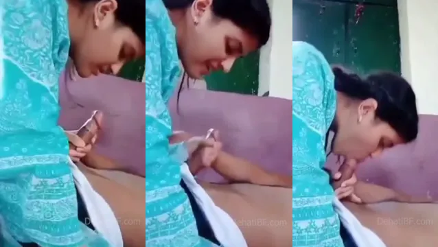 ไวรัส น่ารัก desi ผู้หญิง ร้อนแรง BLOWJOB เป็นแฟนกัน