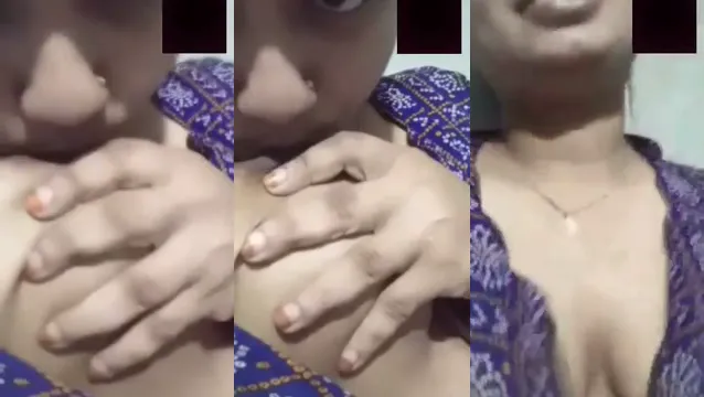 Heet Bengaals meisje zuigt haar eigen borsten tijdens videogesprek - Viraal gelekte Masti