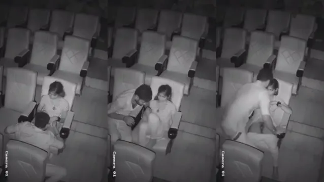 Desi Couple Caught Fucking in Theatre - Hidden Cam Viral Footage