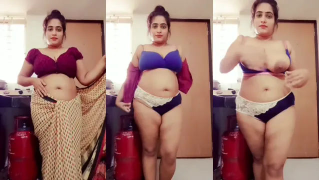 Watch Big Boobs Desi Wife Saree Stripping Nude - Hot Viral Masti Video full viral video leaked