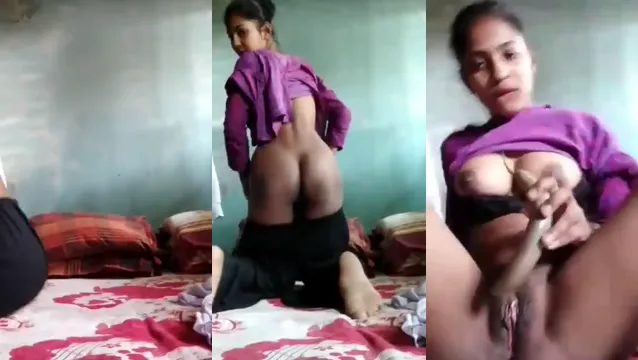 Village Girl Radish Pussy Tease - Hot Desi Solo Masturbation Delight