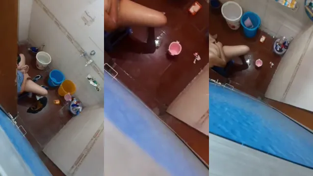 Shaitaan Chota Bhai Records Sister Masturbating In Bathroom - Forbidden Desi Sex Video