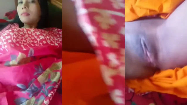 Bangla Pink Saree Girl соблазняет киску - горячее напористое шоу в розовом сари 🔥