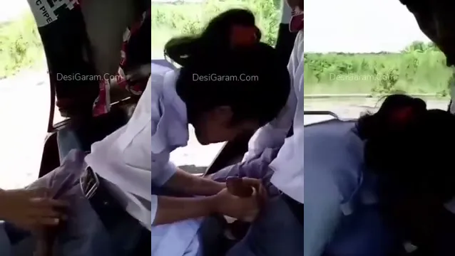 Geiles Desi-College-Paar riskanter Blowjob in fahrender Autorikscha – virales durchgesickertes Video