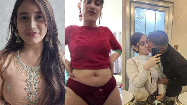 Desi Karısı Kırmızı Sari'yi Soyuyor - Sevgilisi için Vahşi Alay Oturumu