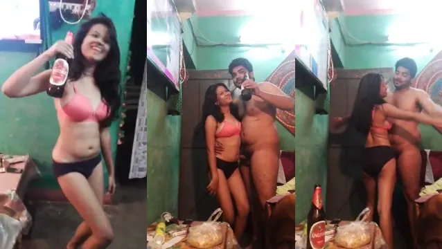 Tamilska napalona Desi dziewczyna pijana seks wideo - wyciekł dziki Masti