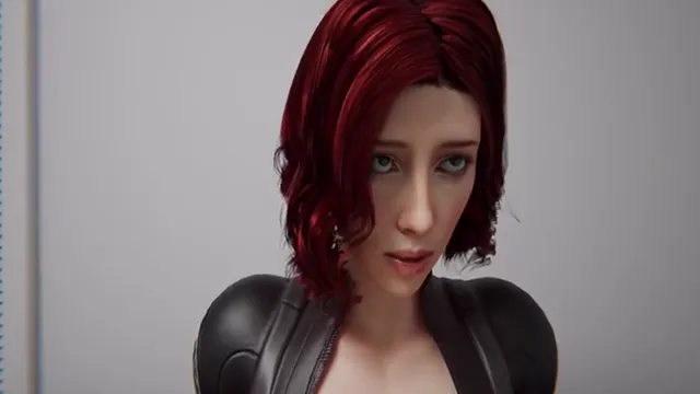 Black Widow Cartoon Couch Audition – Cougar Deepthroat Blowjob & Creampie Finish