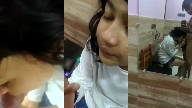 Odisha College Teen Virgin Sex durchgesickert – heißer Blowjob mit Liebhaber