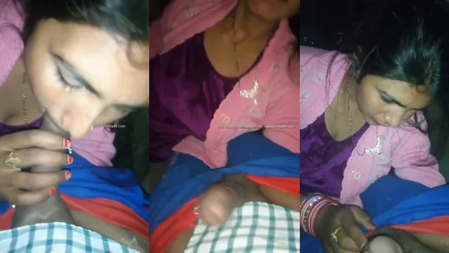 Seksowna Desi żona ssie kutasa - wyciekło wideo z gorącym amatorskim obciąganiem