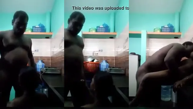 Desi-Paar-Küchensex MMS - Geiles Oral-Muschi-Fick-Video mit Ehefrau