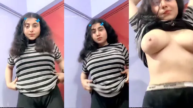 Watch Horny Desi Girl Boob Tease - Massive Milky Tits Solo Flash 4K full viral video leaked