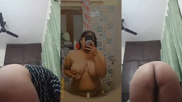 Sexig Desi Girl visar stora bröst - Viral Mallu Naken MMS läckt