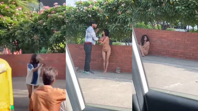 Betrunkenes Mädchen aus Jaipur zieht sich auf belebter Straße nackt aus – wilder öffentlicher Virenskandal