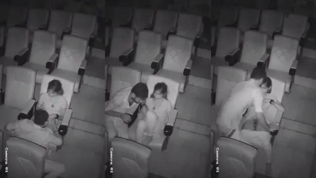 Desi Couple Caught Fucking in Empty Theatre Hidden Cam - Viral Leaked MMS