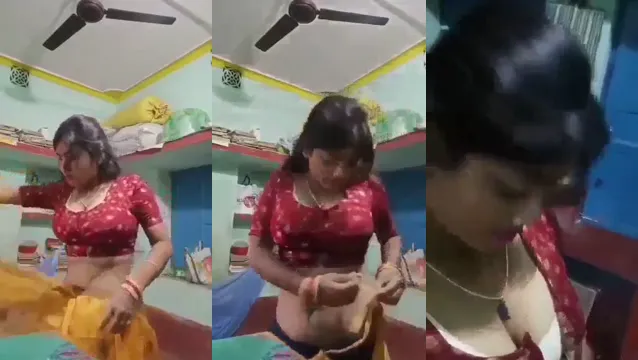 Village Girl Stripping Saree Viral Boobs Show - Hot Desi Masti Leak