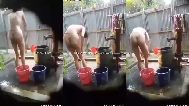 Desi Girl Outdoor Bathing Video - দেশি মেয়ের বাইরে গোসল হট সিন