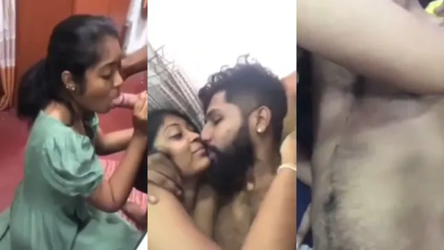 Watch Beautiful Girlfriend Blowjob Kissing & Missionary Fuck - Hot Desi Sex full viral video leaked