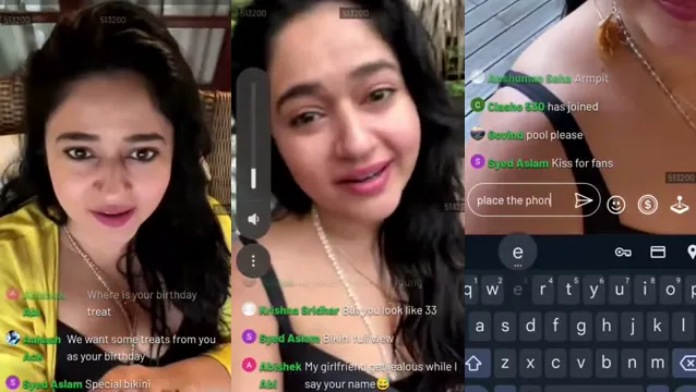 Poonam Bajwa Hot Bday Bikini Live - Desi Actress Sexy Viral Masti Video