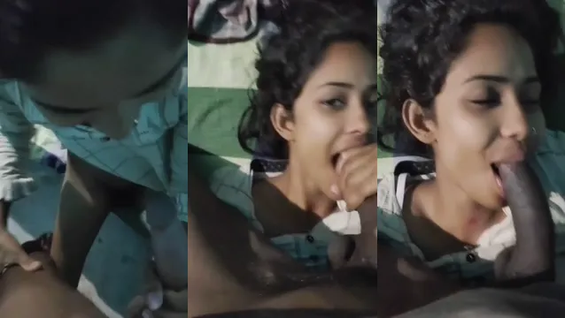 Ragazza indiana fa un pompino - Clip segreta trapelata da una studentessa universitaria selvaggia