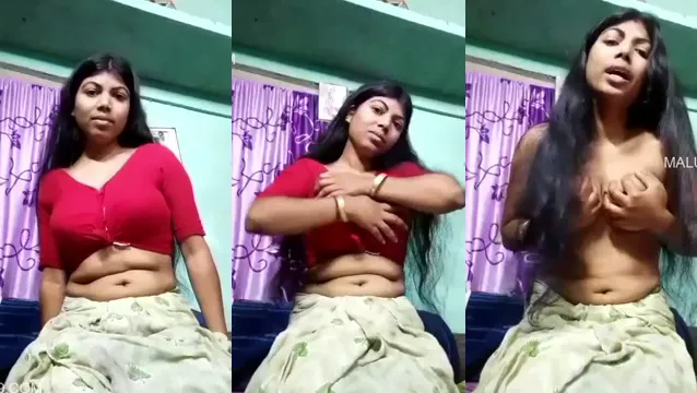 Horny Desi Boudi Stripping Shows Boobs - Viral Bangla Sex Video