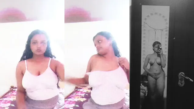 Sexy Mallu GF Pressing Big Boobs - Viral Desi Leaked MMS