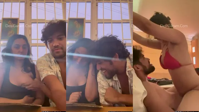 Riskantes indisches Pärchen-Café-Sex in der Öffentlichkeit – Desi Outdoor Romance durchgesickertes Video