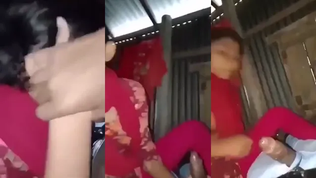 Süßes Desi-Mädchen lutscht einen Schwanz