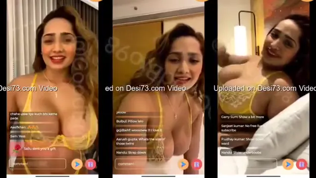 Indian Model Aditi Mistry Nude Tango Live Tease - Exposed Tits & Ass Play