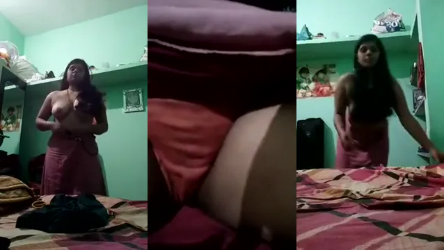 Desi Bhabhi Telanjang Solo Bermain - Istri Terangsang Meraba Vagina Basah!