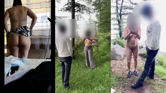Teściowa na świeżym powietrzu ma odwagę się pieprzyć - ryzykowne publiczne wideo Masti