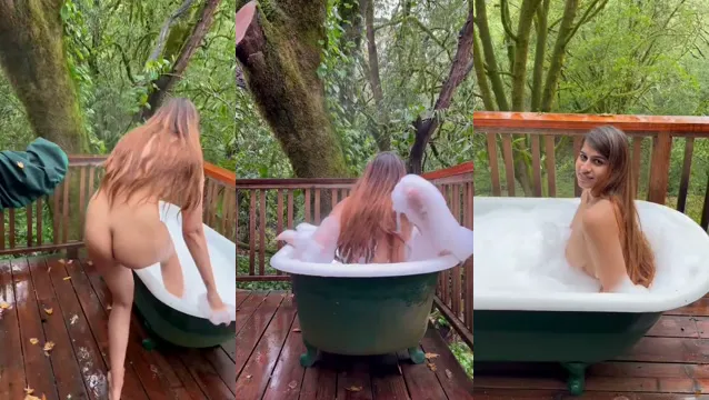 Indian Model Nude Forest Bath - Hot Desi Outdoor HD Leaked Video
