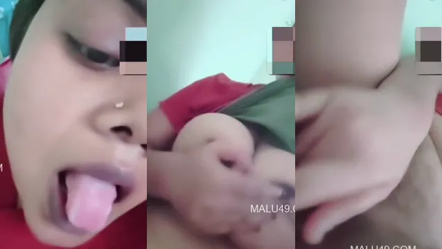 Chica desi cachonda muestra grandes tetas y dedos - Viral Indian Solo XXX