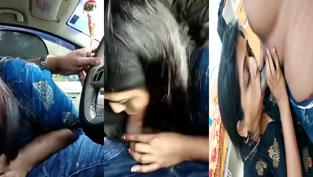 Car Blowjob Girlfriend Video - Het scen där flickvän suger pengar i bilen