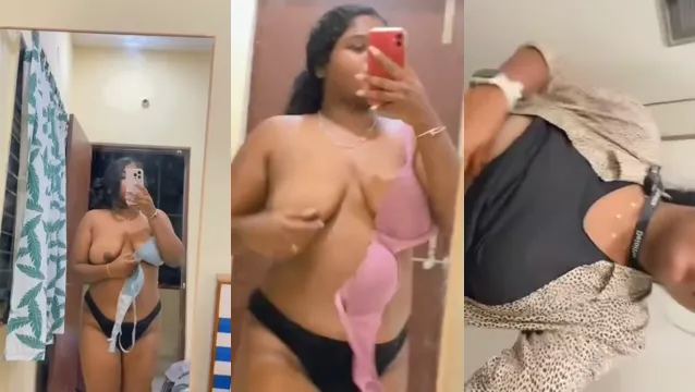 Urocza Desi dziewczyna z cyckami Selfie wirusowy MMS - gorące nagie wideo, które wyciekło