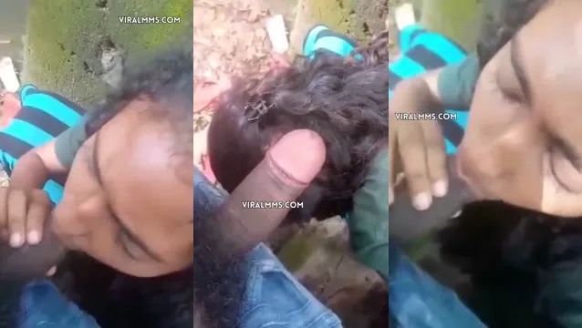 Outdoor Desi Girl POV Blowjob - Leaked MMS Viral Video