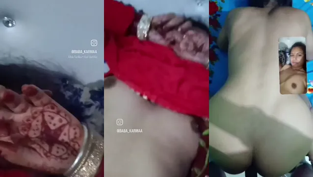 Pasgetrouwde Punjabi-vrouw Doggy Moan