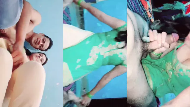 Desi żona obciąga - dziki szał seksu na świeżym powietrzu